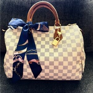 Louis Vuitton Damier Azur Speedy 30 Handbag